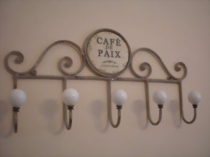 Edle Schmiedeiserne franz�sische Landhausstil GARDEROBE Haken - Handtuchhaken - Cafe de Paix