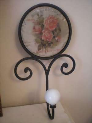 Edle Schmiedeiserne Englischer Landhausstil GARDEROBEN Haken - Handtuchhaken - Scott & Roses