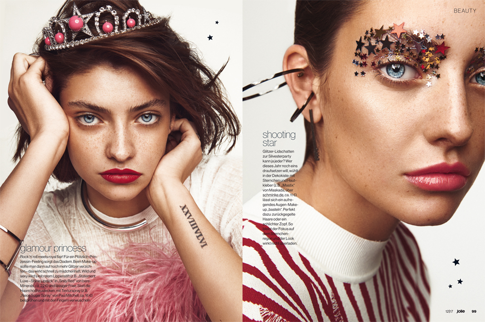 Glitzer-Look zu Silvester